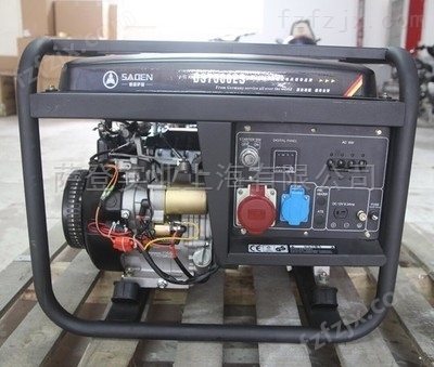 萨登7KW汽油发电机带电机